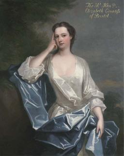 Charles Jervas - Portrait Of A Lady, Traditionally Identified As Elizabeth Felton, Of Playford, Later Countess Of Bristol (1677-1741), Three-Quarter-Length, Seated In A White Dress With A Blue Wrap, In A Wooded Landscape