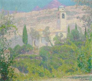 Charles Johann Palmié - Südliche Landschaft (Gardasee)