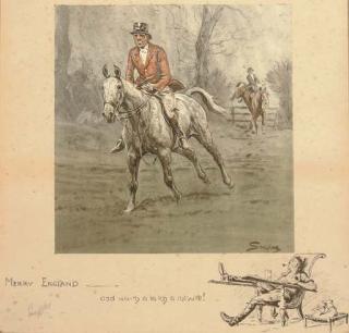 Charles Johnson Payne - The gent in ratcatcher; The huntsman; and Merry England