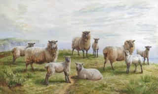 Charles Jones, A.R.S.A. - Footsteps approaching