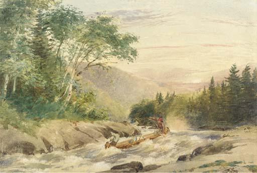 Charles Jones Way - Indians shooting a Rapid at Pont Neuf, Gulf of St Lawrence; and In the Deep River, Upper Ottowa