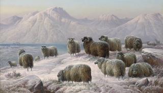 Charles Jones - Winter evening in the West Highlands