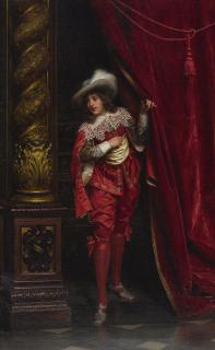 Charles Joseph Frédéric Soulacroix - French A Cavalier In Red