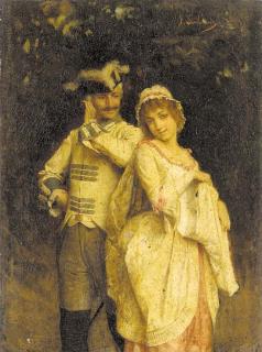 Charles-Joseph-Frederic Soulacroix - The suitor