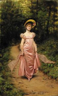 Charles Joseph Frederick Soulacroix - The Afternoon Stroll