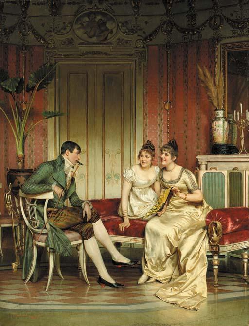 Charles Joseph Frederick Soulacroix - The Afternoon Visitor