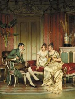 Charles Joseph Frederick Soulacroix - The Afternoon Visitor