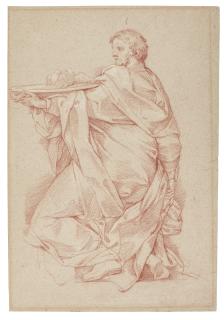 Charles-Joseph Natoire - A Servant Holding A Tray With Two Birds