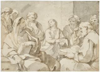 Charles-Joseph Natoire - Christ among the doctors