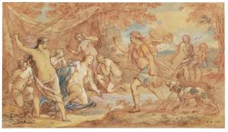 Charles-Joseph Natoire - Diana And Actaeon