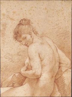 Charles-Joseph Natoire - Diana turned to the left, looking down