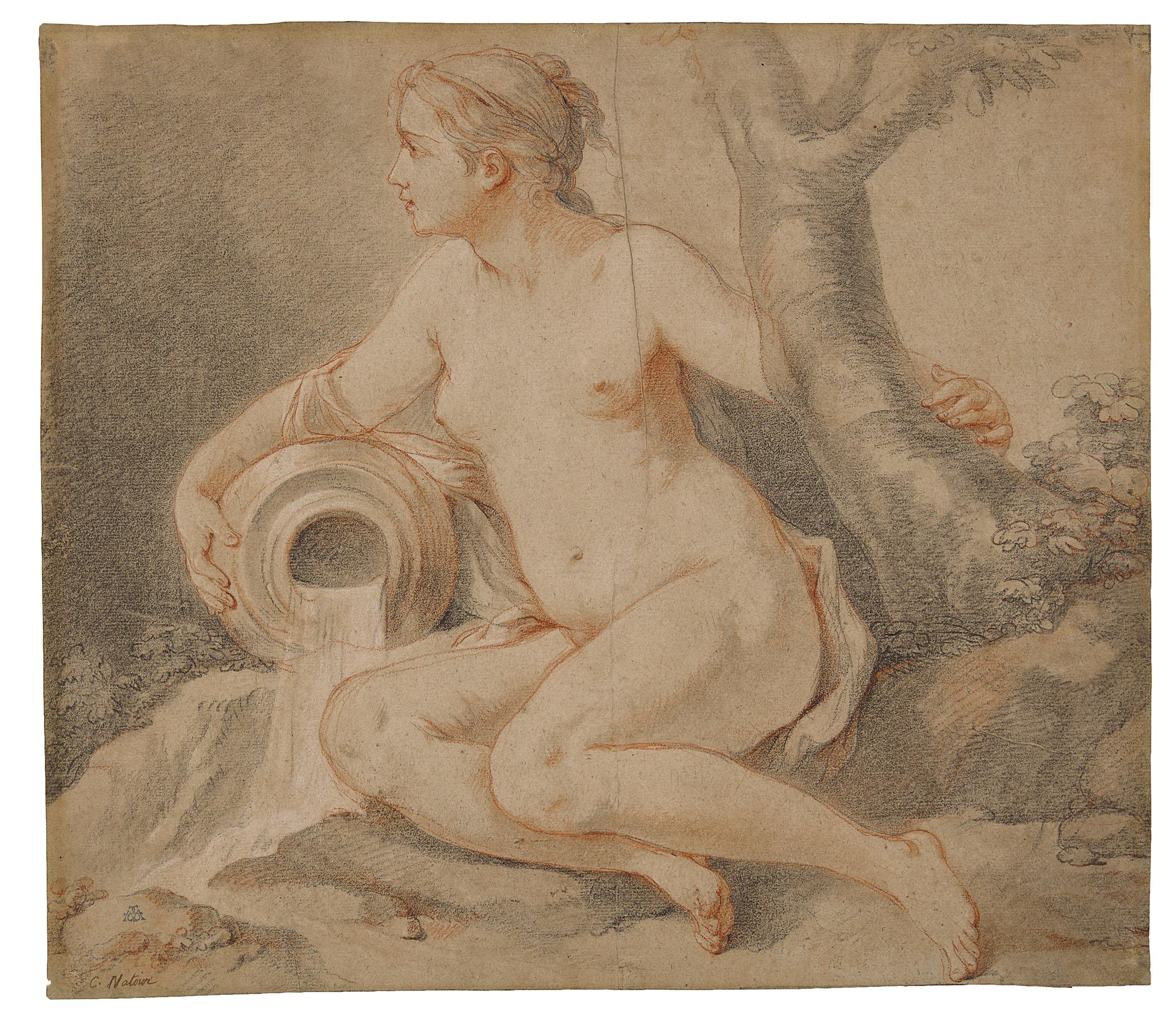Charles-Joseph Natoire - Étude De Nymphe