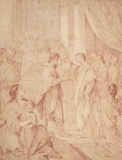 Charles-Joseph Natoire - Le Mariage de la Vierge, d\'après Ludovico Carracci