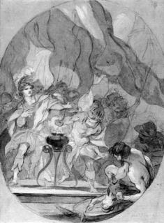 Charles-Joseph Natoire - Mucius Scaevola