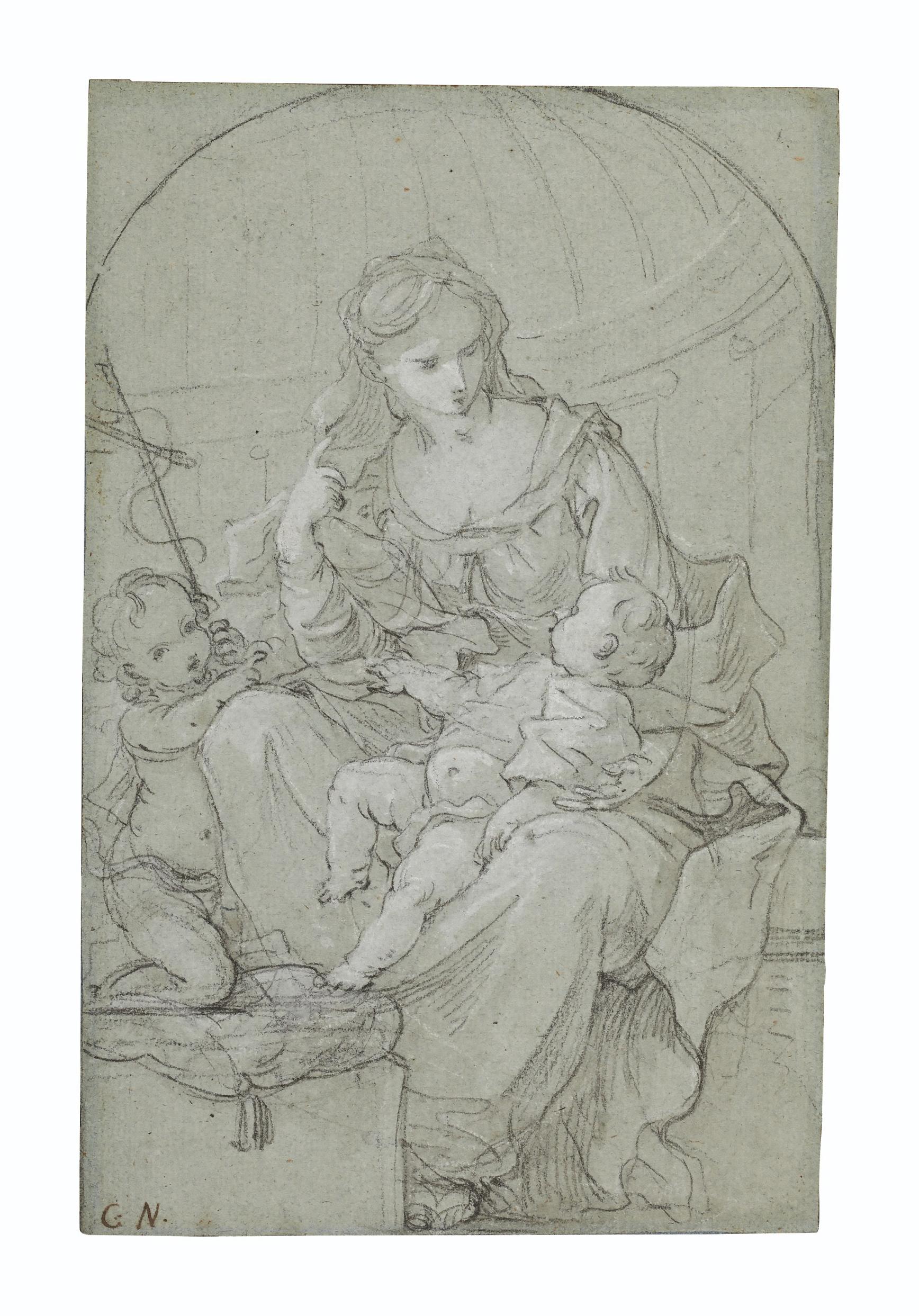 Charles-Joseph Natoire - The Virgin and Child with infant Saint John the Baptist