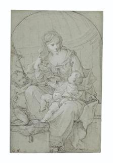 Charles-Joseph Natoire - The Virgin and Child with infant Saint John the Baptist