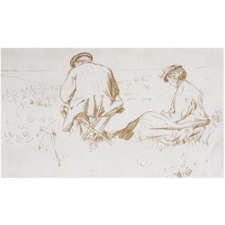 Charles Keene - Mr And Mrs Edwin Edwards At Dunwich