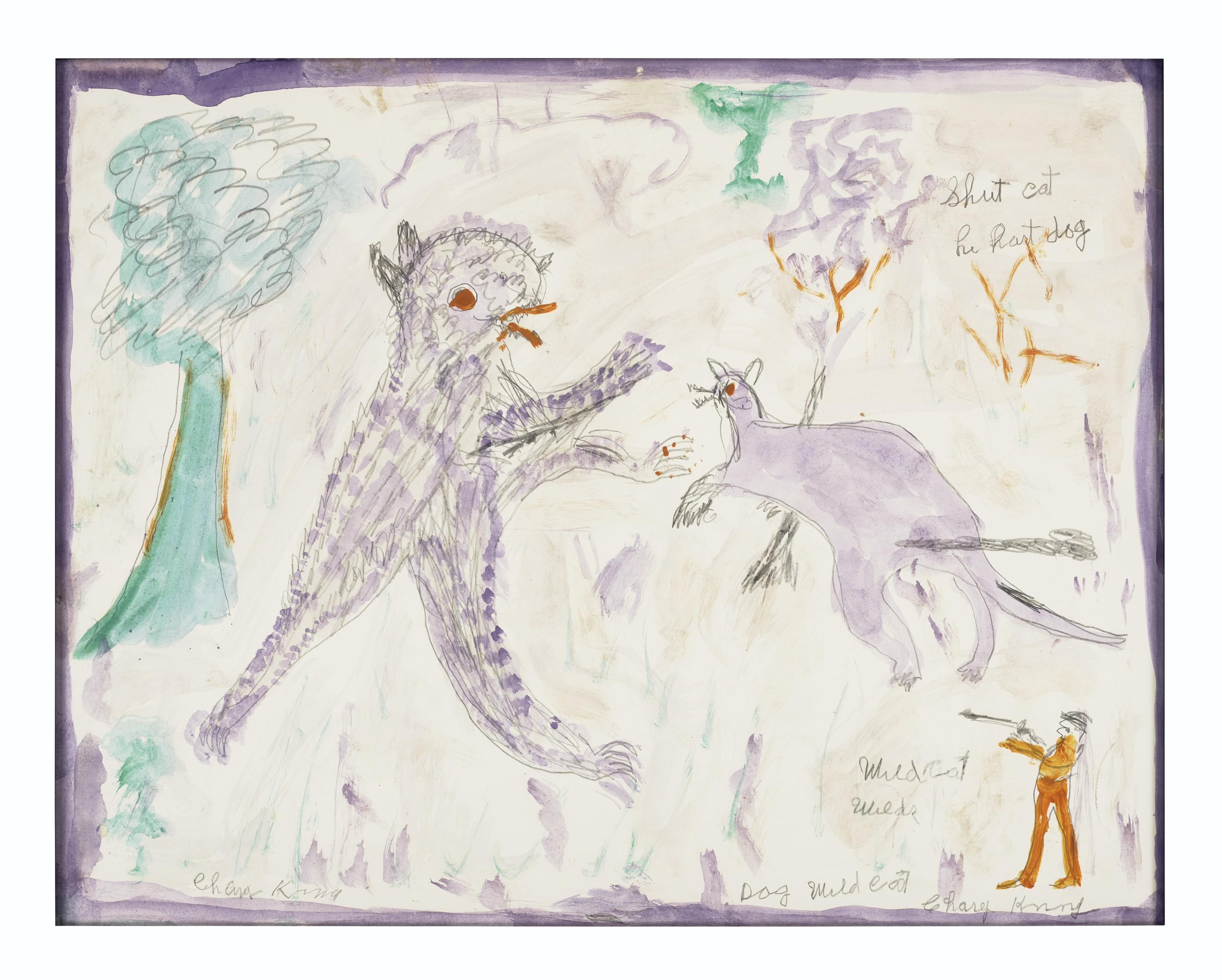 Charles Kinney - Dog, Wild Cat and Hunter