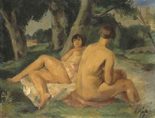 Charles Kuapil - Deux Baigneuses