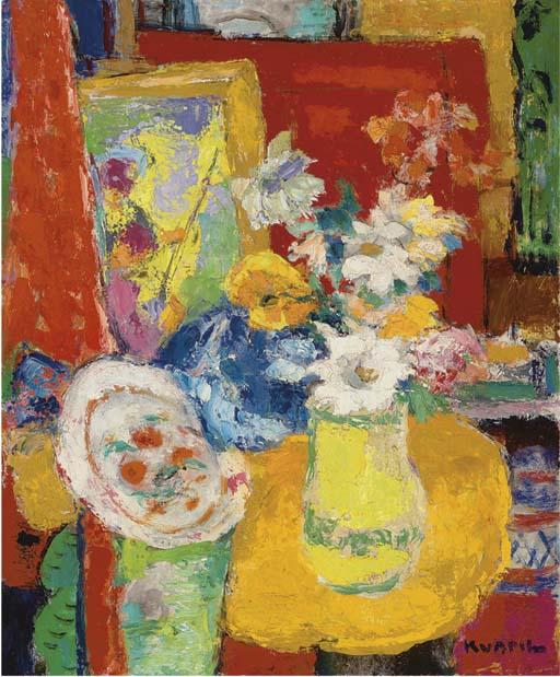 Charles Kvapil - Nature morte avec fleurs