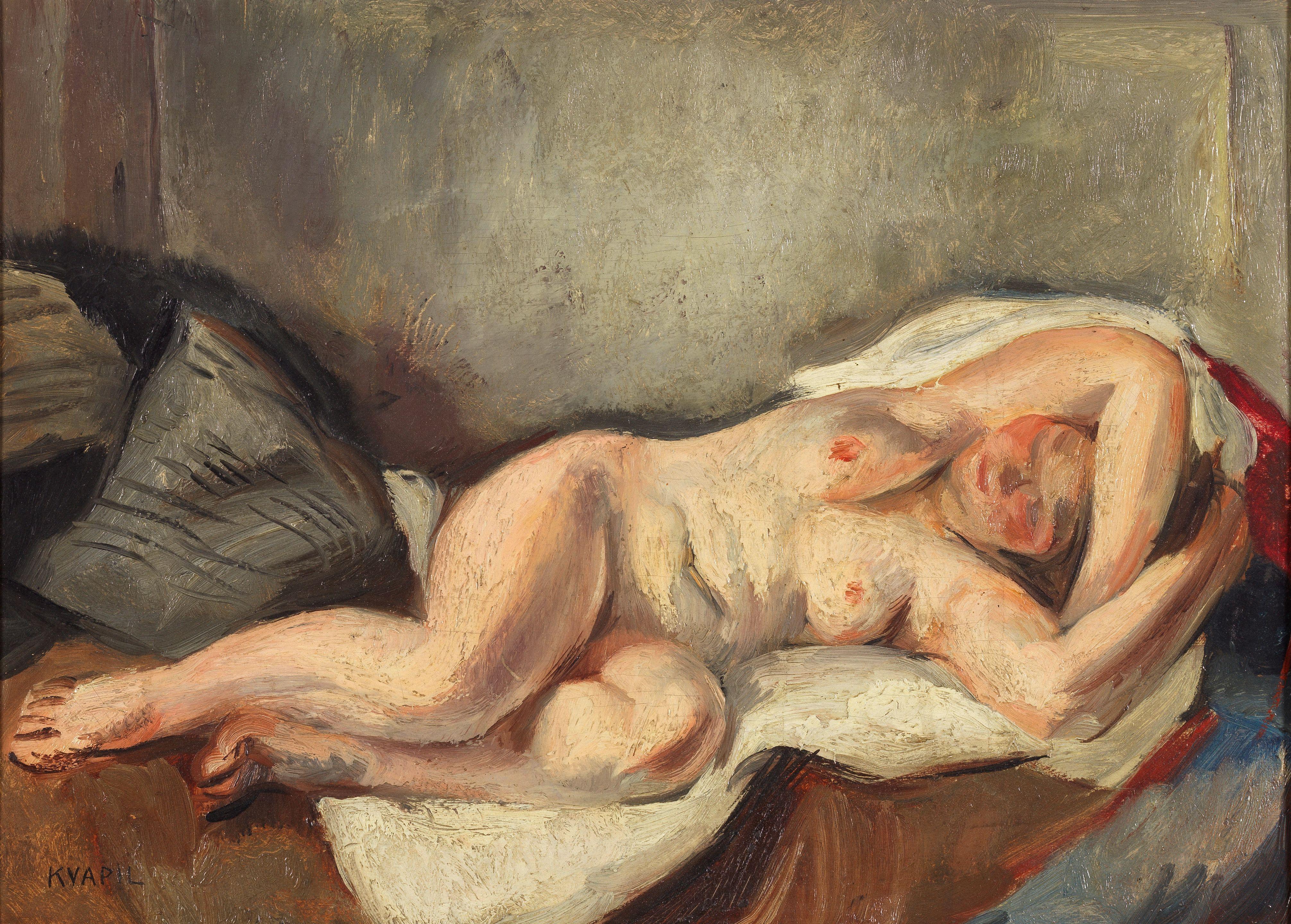 Charles Kvapil - Nu allongé