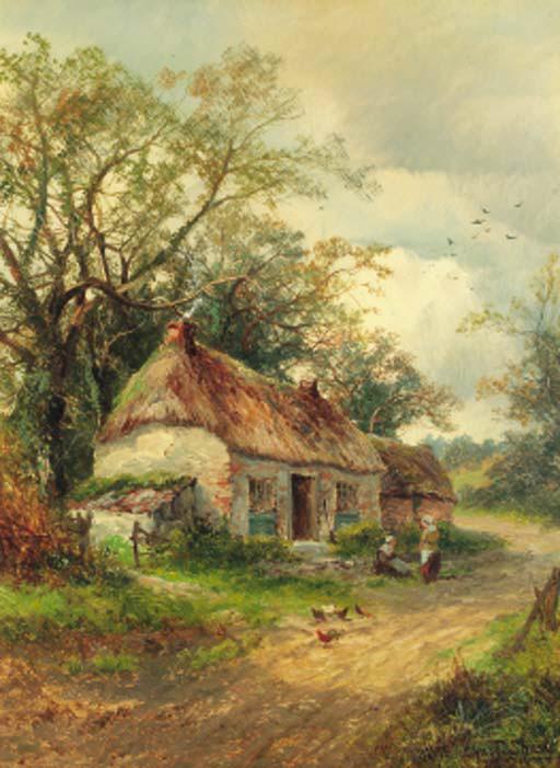 Charles L. Shaw - Resting before the cottage