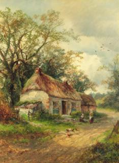 Charles L. Shaw - Resting before the cottage