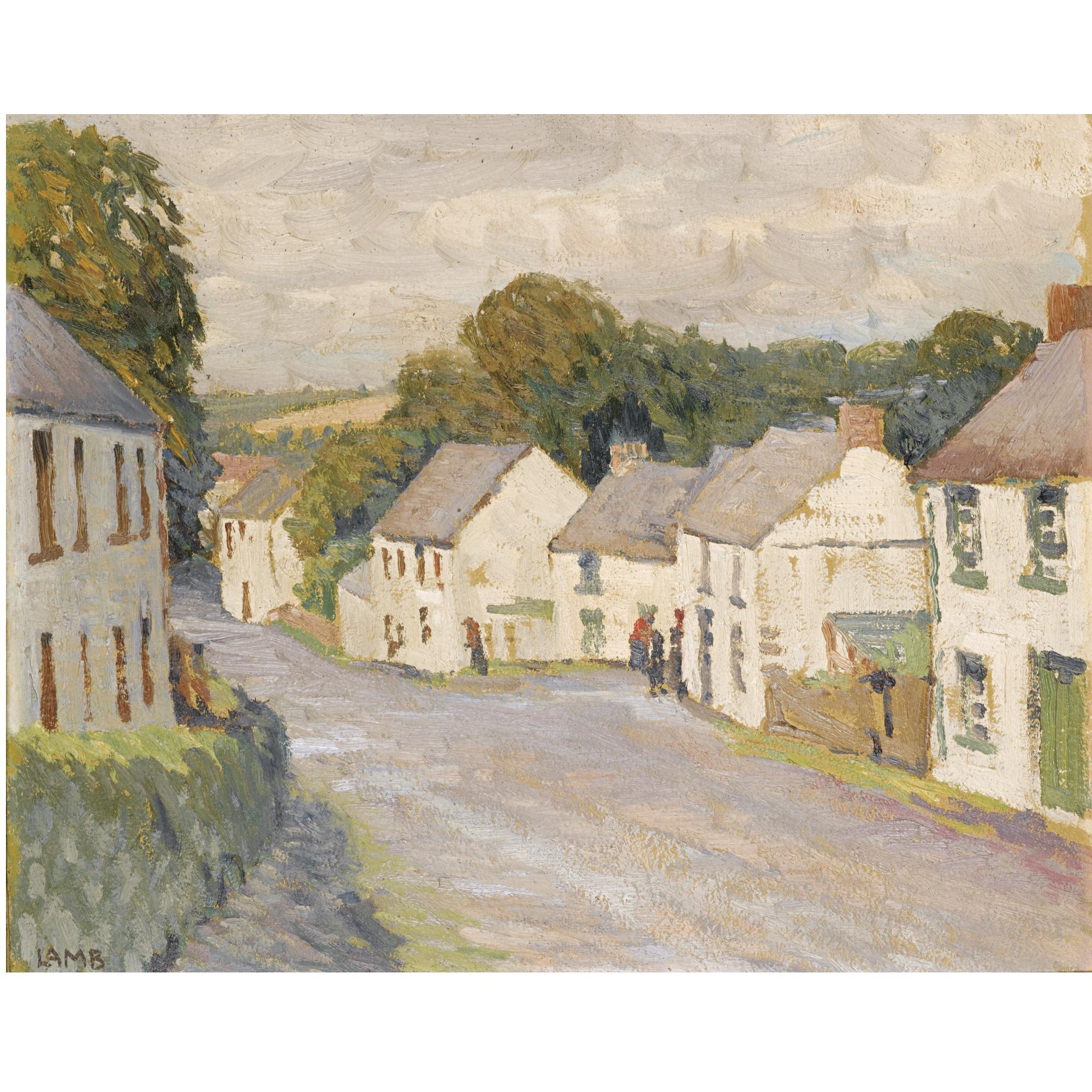 Charles Lamb, R.H.A. - Gleno Village, County Antrim