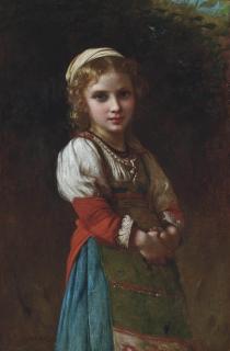 Charles Landelle - A French peasant girl