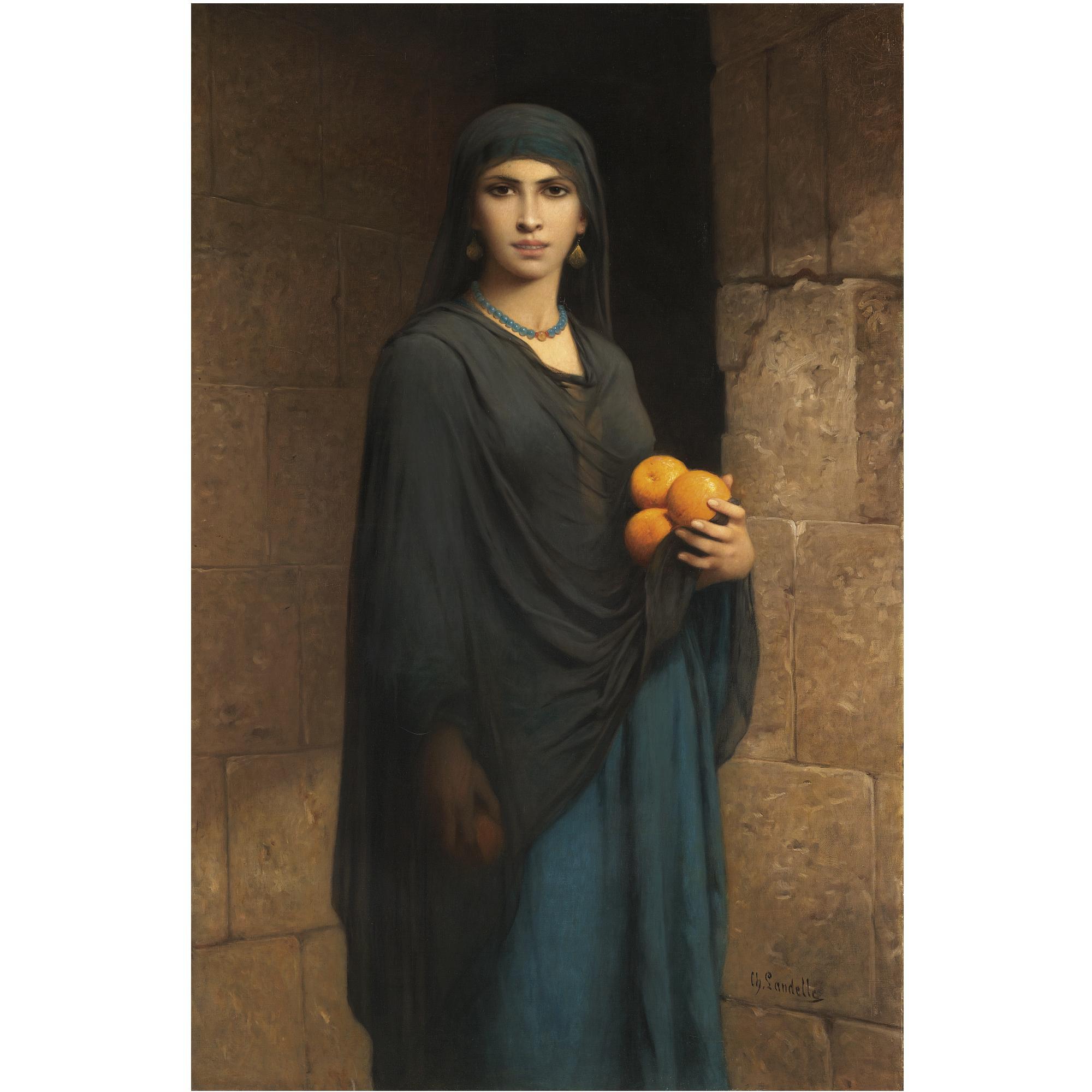 Charles Landelle - French Woman With Oranges