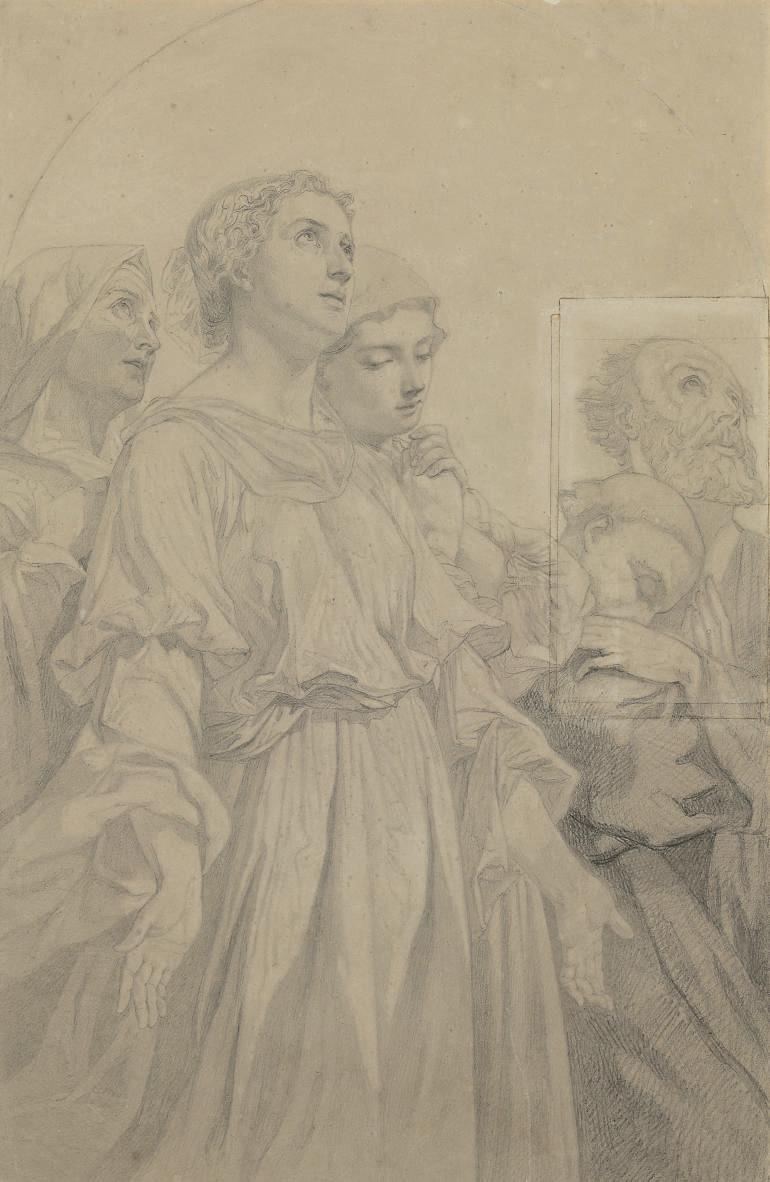 Charles Landelle - Study for The Beautitudes