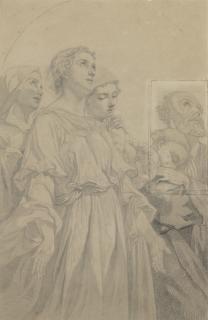 Charles Landelle - Study for The Beautitudes