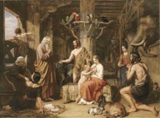 Charles Landseer, R.A. - The Return of the Dove to the Ark