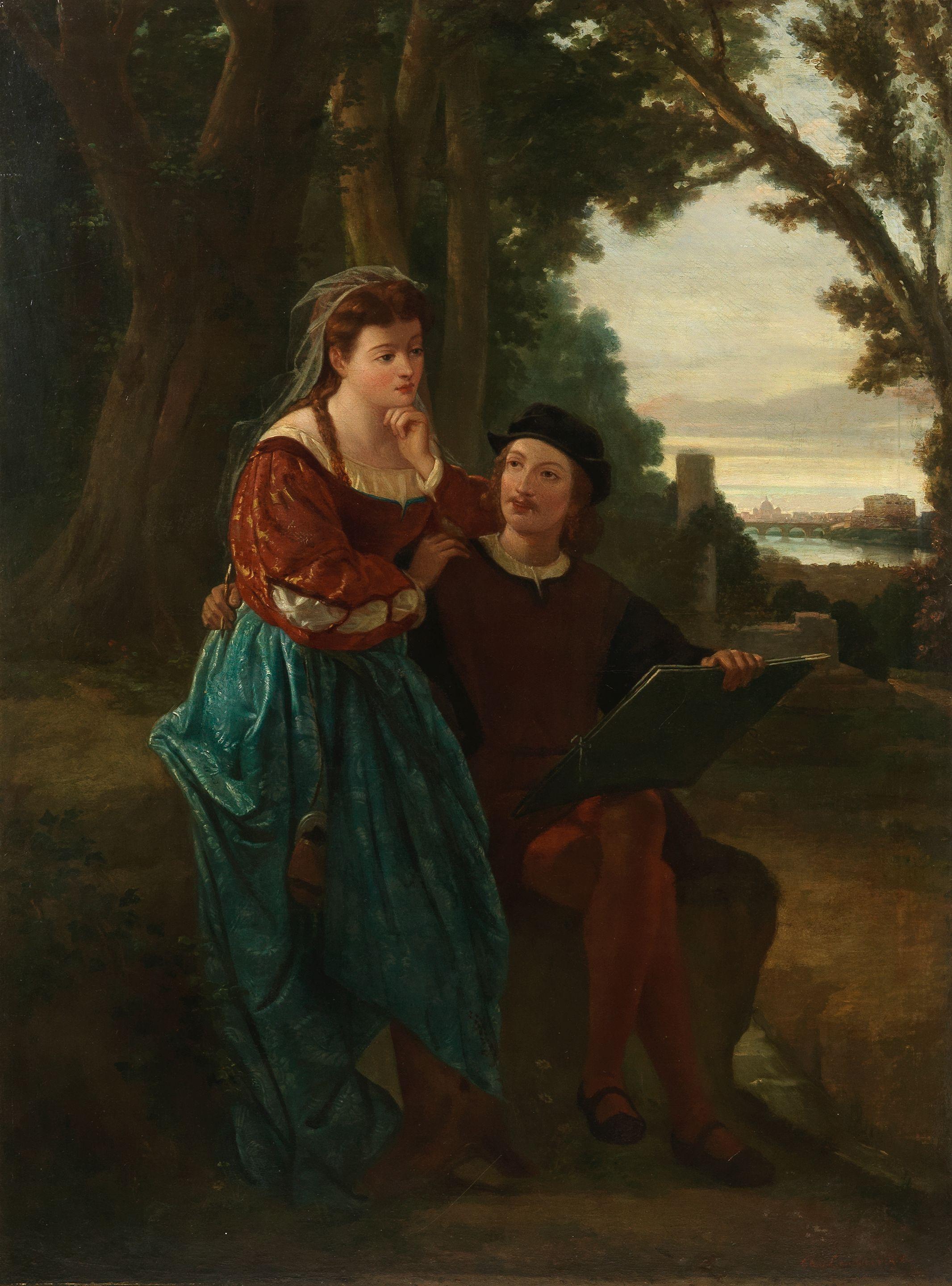 Charles Landseer - The lesson