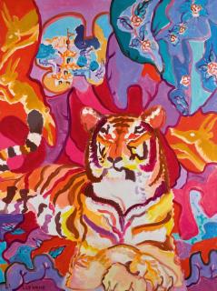 Charles Lapicque - Portrait d\'un Tigre