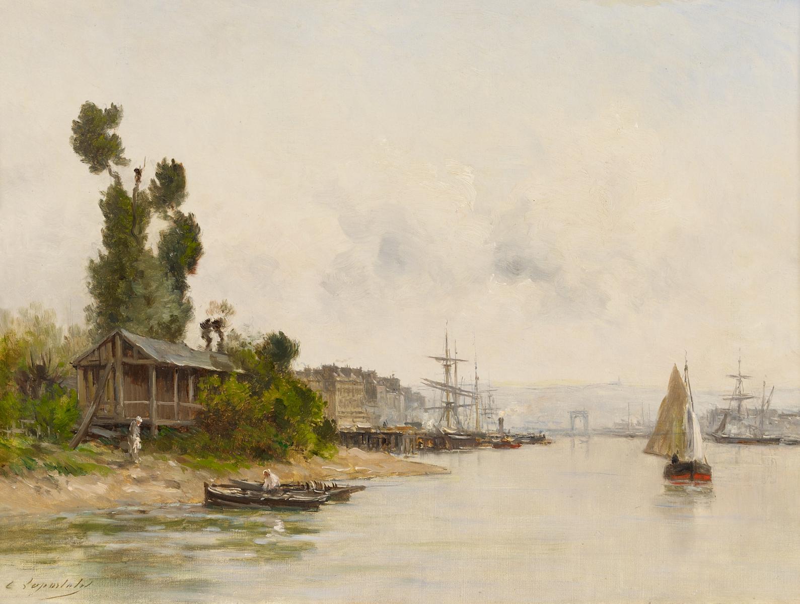 Charles Lapostolet - Französische Hafenstadt am Fluß.