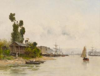 Charles Lapostolet - Französische Hafenstadt am Fluß.
