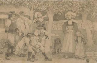 Charles Laval - Les joueurs de pétanque en Bretagne