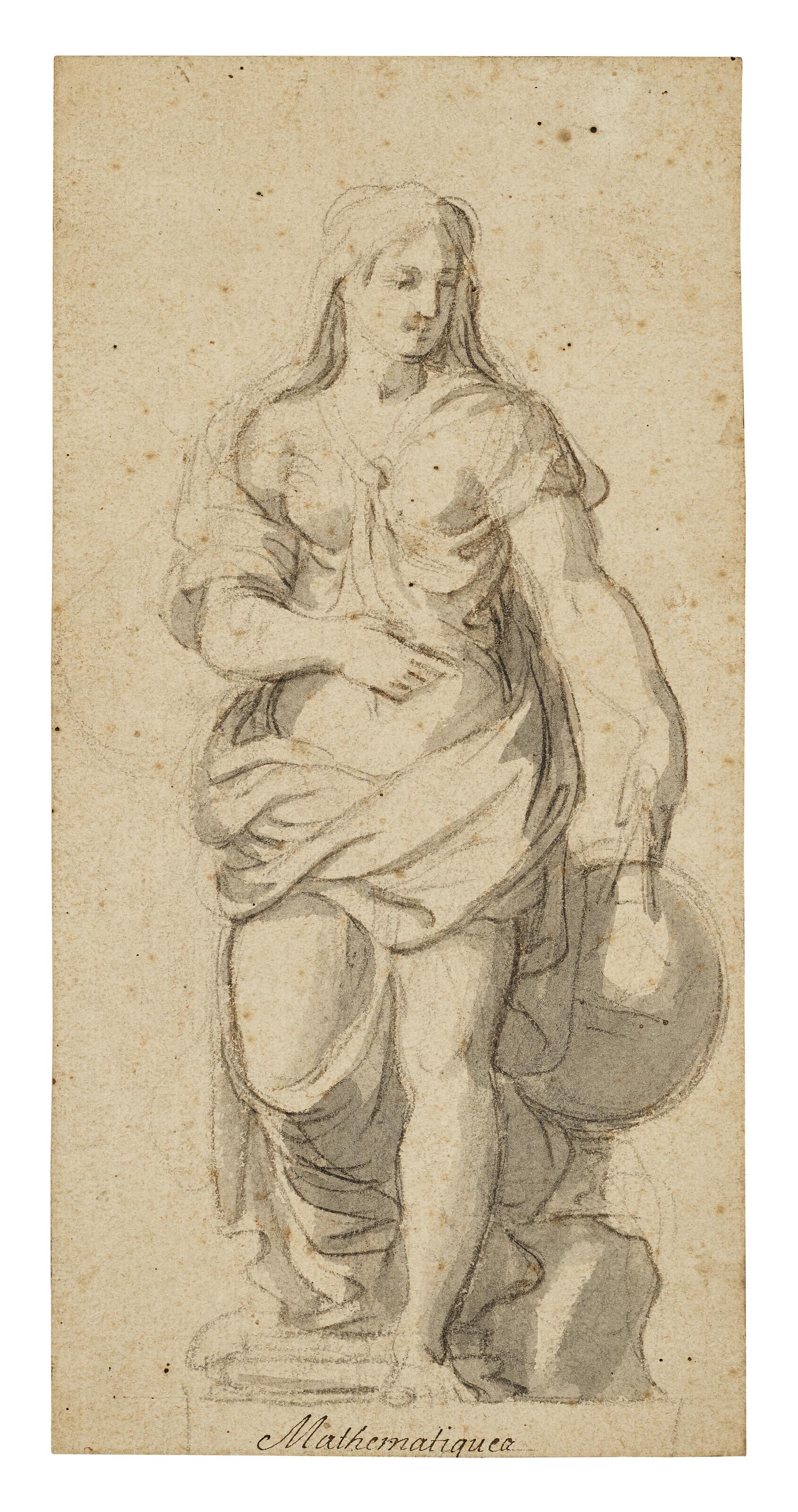 Charles Le Brun - A personification of Mathematics