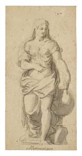 Charles Le Brun - A personification of Mathematics