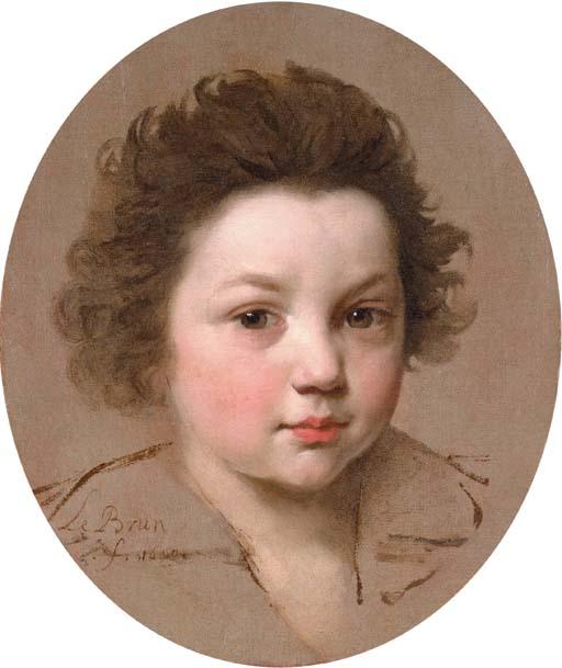 Charles Le Brun - Head of a boy