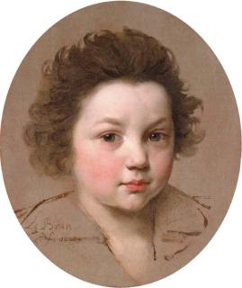 Charles Le Brun - Head of a boy
