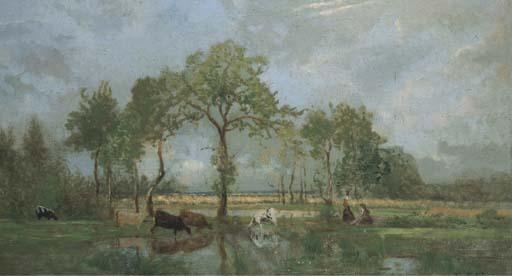 Charles Le Roux - Marais Dans L\'Estuaire de la Loire