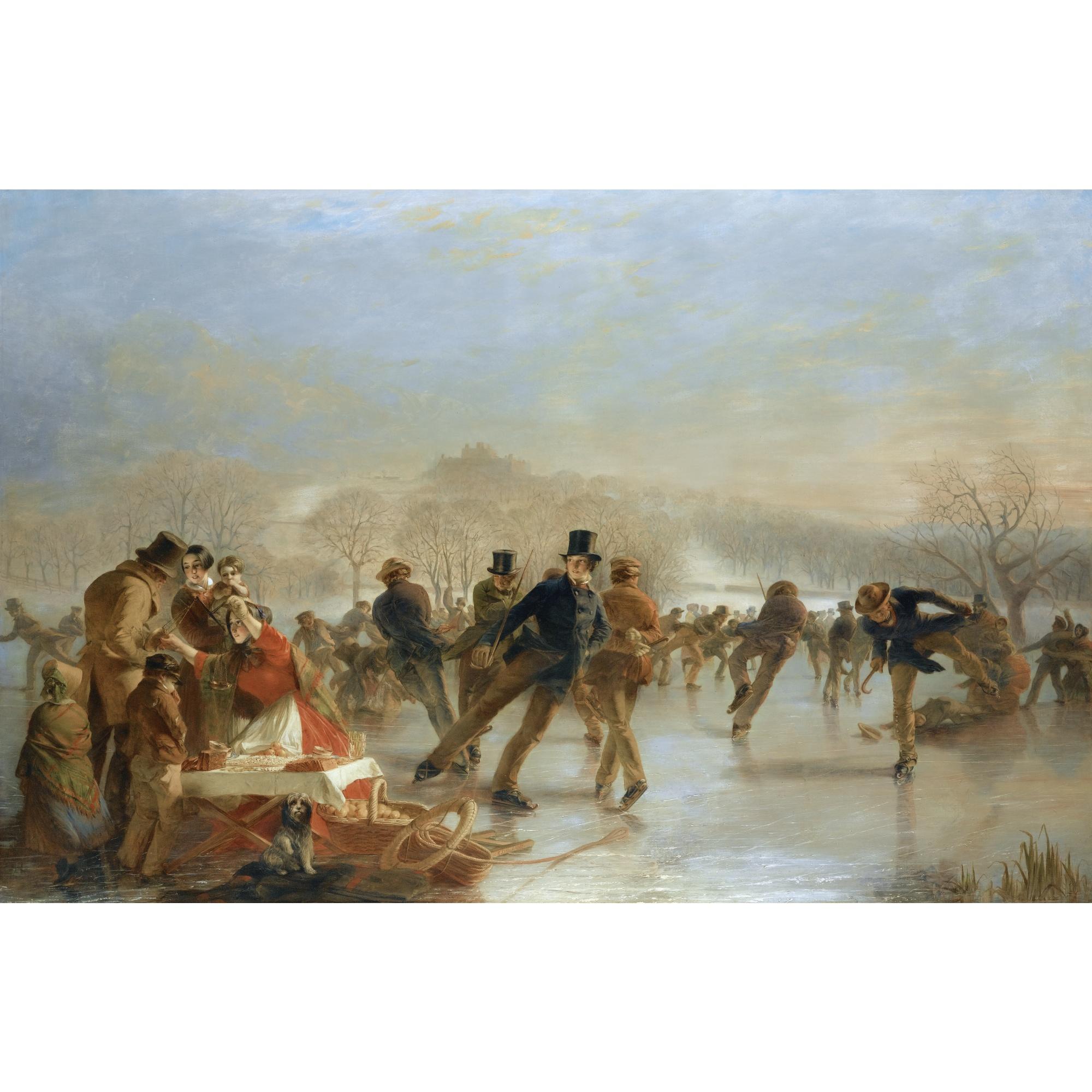 Charles Lees - Skaters, A Scene On Duddingston Loch Near Edinburgh