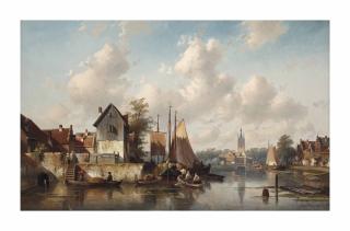 Charles Leickert - A summer view on Overschie