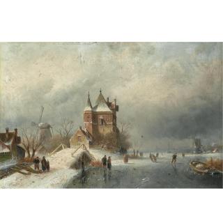 Charles Leickert - Belgian Skaters In Holland