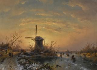 Charles Leickert - Belgian Winter Landscape 