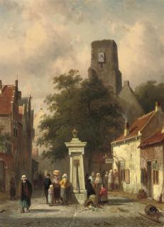 Charles Leickert - Gathered around the well on a summer day