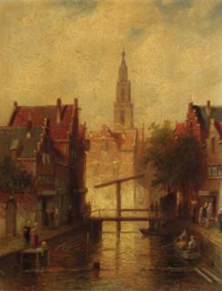 Charles Leickert - View in a city