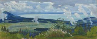 Charles L\'Eplattenier - Paysage Du Jura, 1906